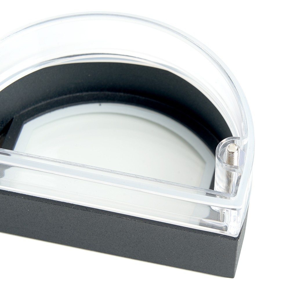 Уличные настенные светильники Светильник садово-парковый Feron DH1701 на стену вверх  GU10 230V черный 48317 