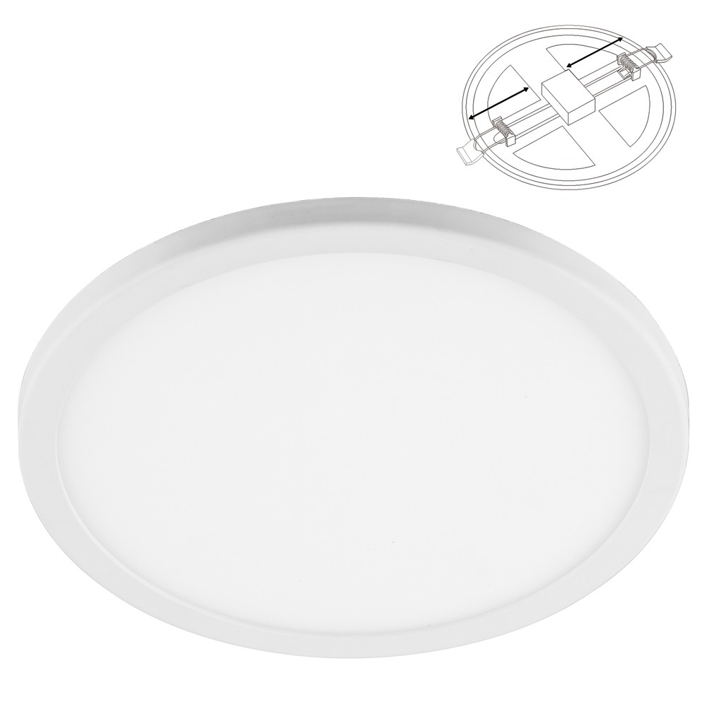 Встраиваемые светодиодные светильники Светодиодный светильник Feron AL508 встраиваемый с регул. диам. (до 90мм) 6W 2700K белый 41564