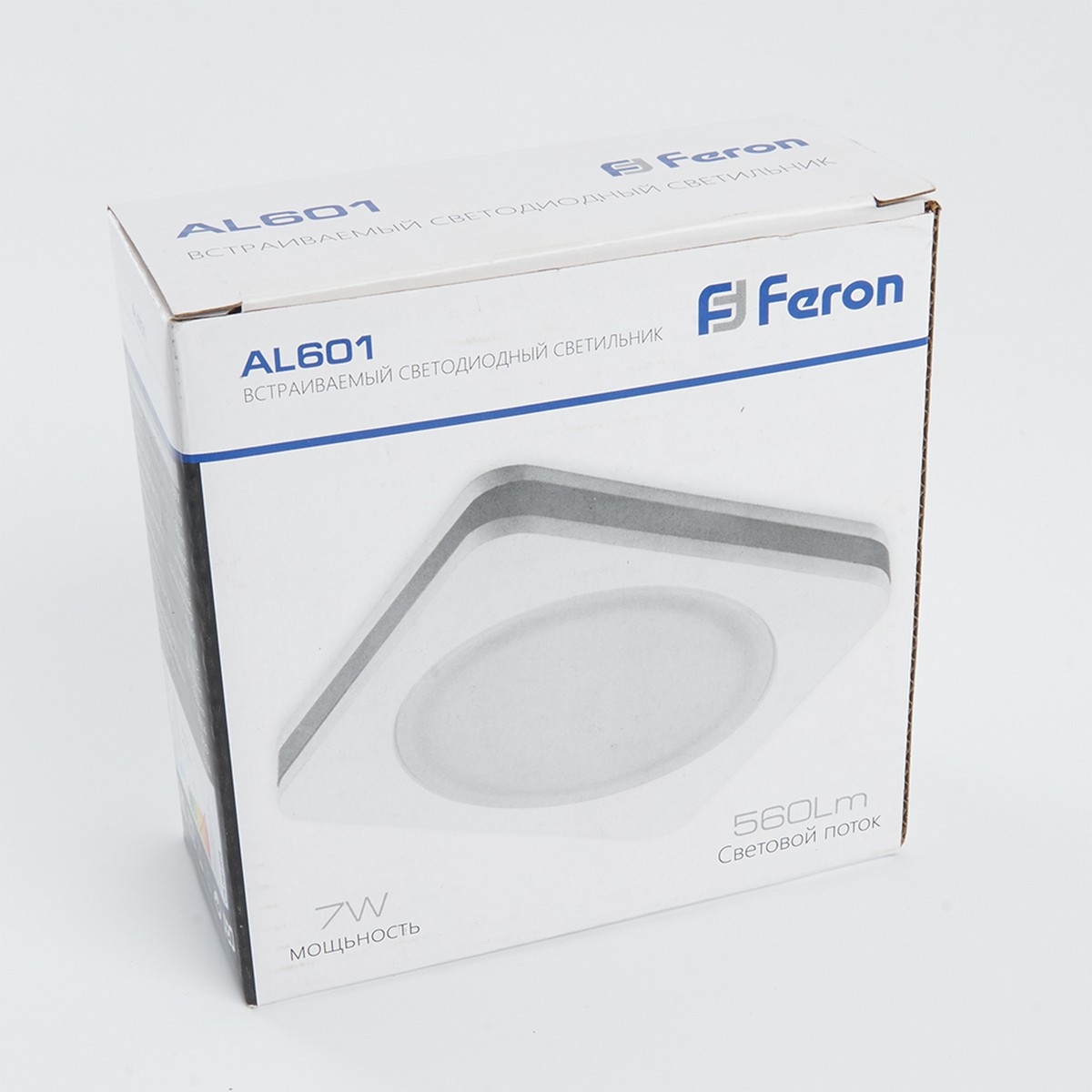 Встраиваемые светодиодные светильники Светодиодный светильник Feron AL601 встраиваемый 7W 4000K белый 28906 