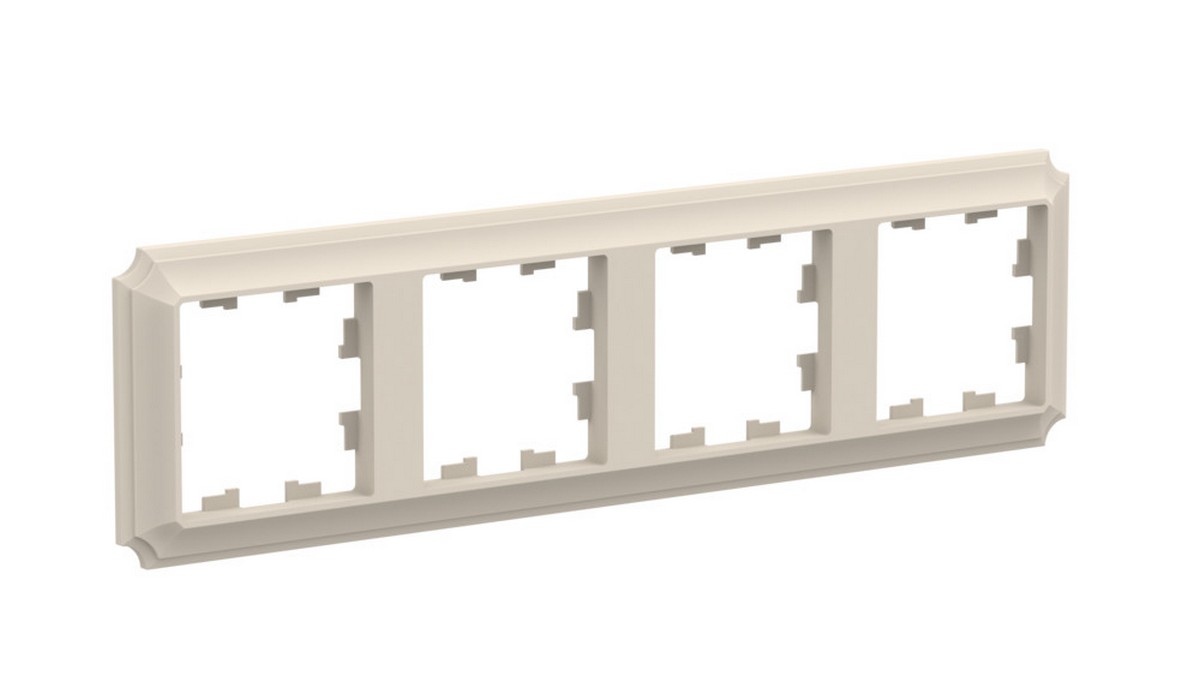 AtlasDesign Рамки Antique Рамка Systeme Electric AtlasDesign Antique Бежевый 4-ая, универсальная ATN100204