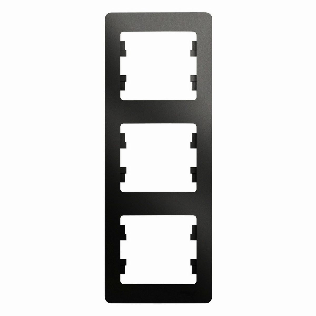 Glossa Антрацит Рамка Systeme Electric Glossa Антрацит 3-я, вертикальная GSL000707