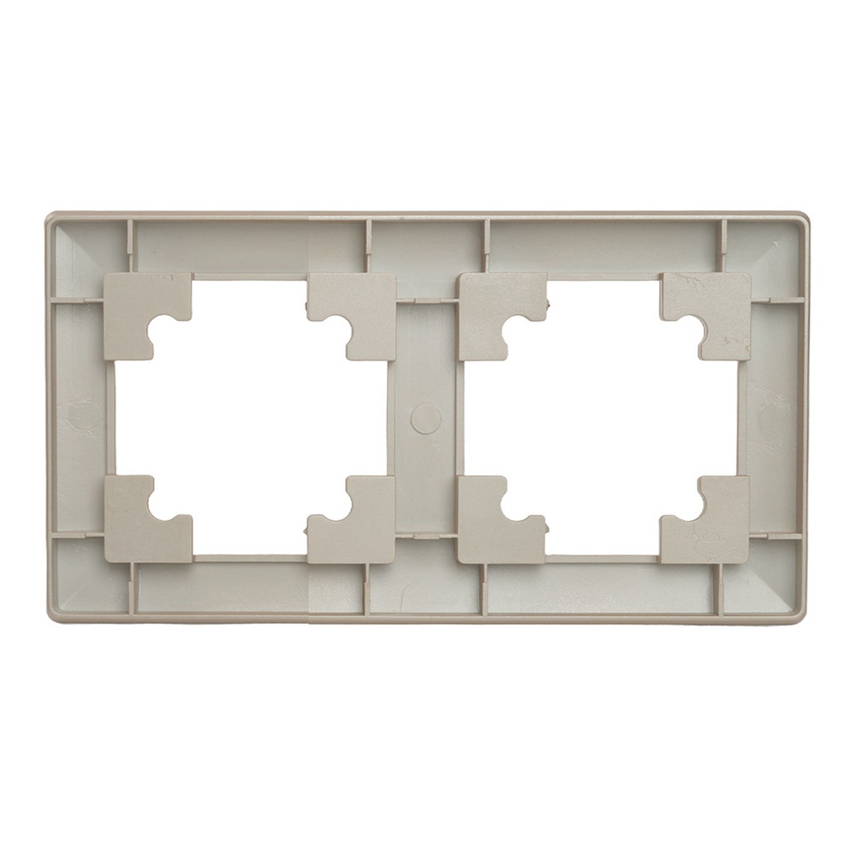 Катрин - Розетки и выключатели Stekker Рамка STEKKER 2-местная Катрин стекло шампань PFR00-7002-02 39803