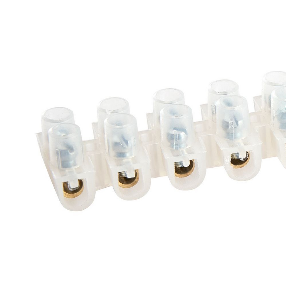 Колодка клеммная винтовая STEKKER линейка 12 штук полиэтилен LD227-6A DIY 39899