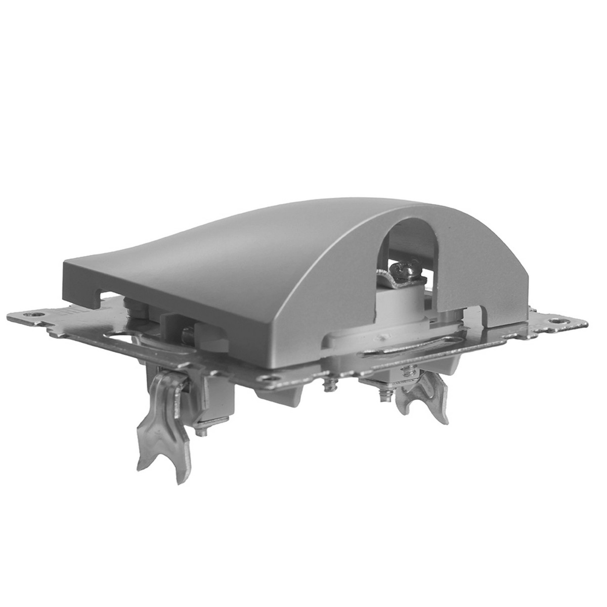 Катрин - Розетки и выключатели Stekker Кабельный вывод STEKKER Катрин серебро GLS00-7116-03 49465