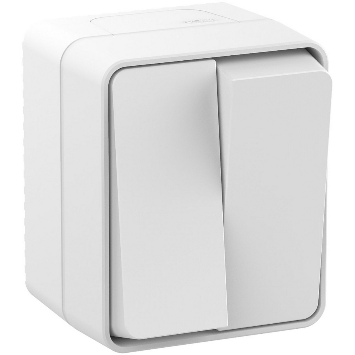 AtlasDesign Белый Выключатель 2-клавишный Systeme Electric AtlasDesign Profi54 наружный Белый IP54 ATN540151