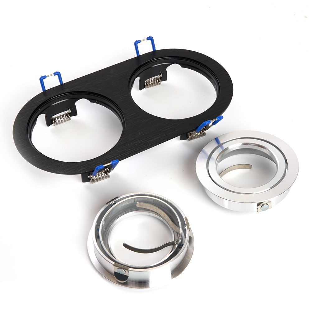 Встраиваемые светодиодные светильники Светильник потолочный встраиваемый Feron DL2812 черный 48462 