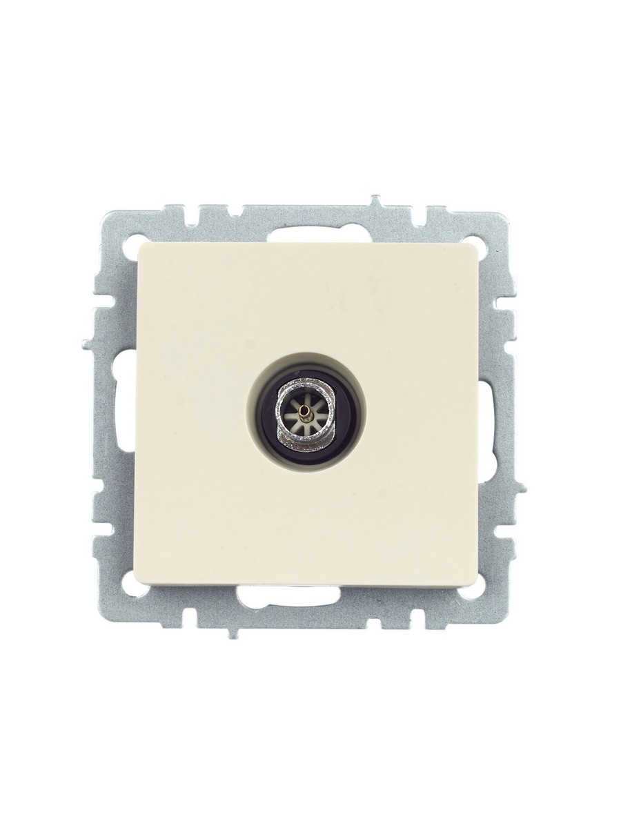 IEK Brite Бежевый Розетка IEK BRITE TV оконечная РТВ11-0-БрКр бежевый BR-A10-O-K10