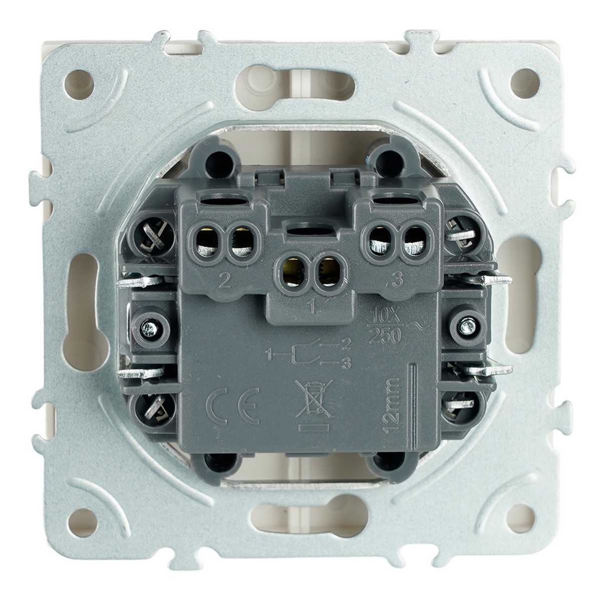 Эмили - Розетки и выключатели Stekker Выключатель 2-кл самовозвратный STEKKER Эмили RSW10-5113-01 белый фарфор soft touch 50325