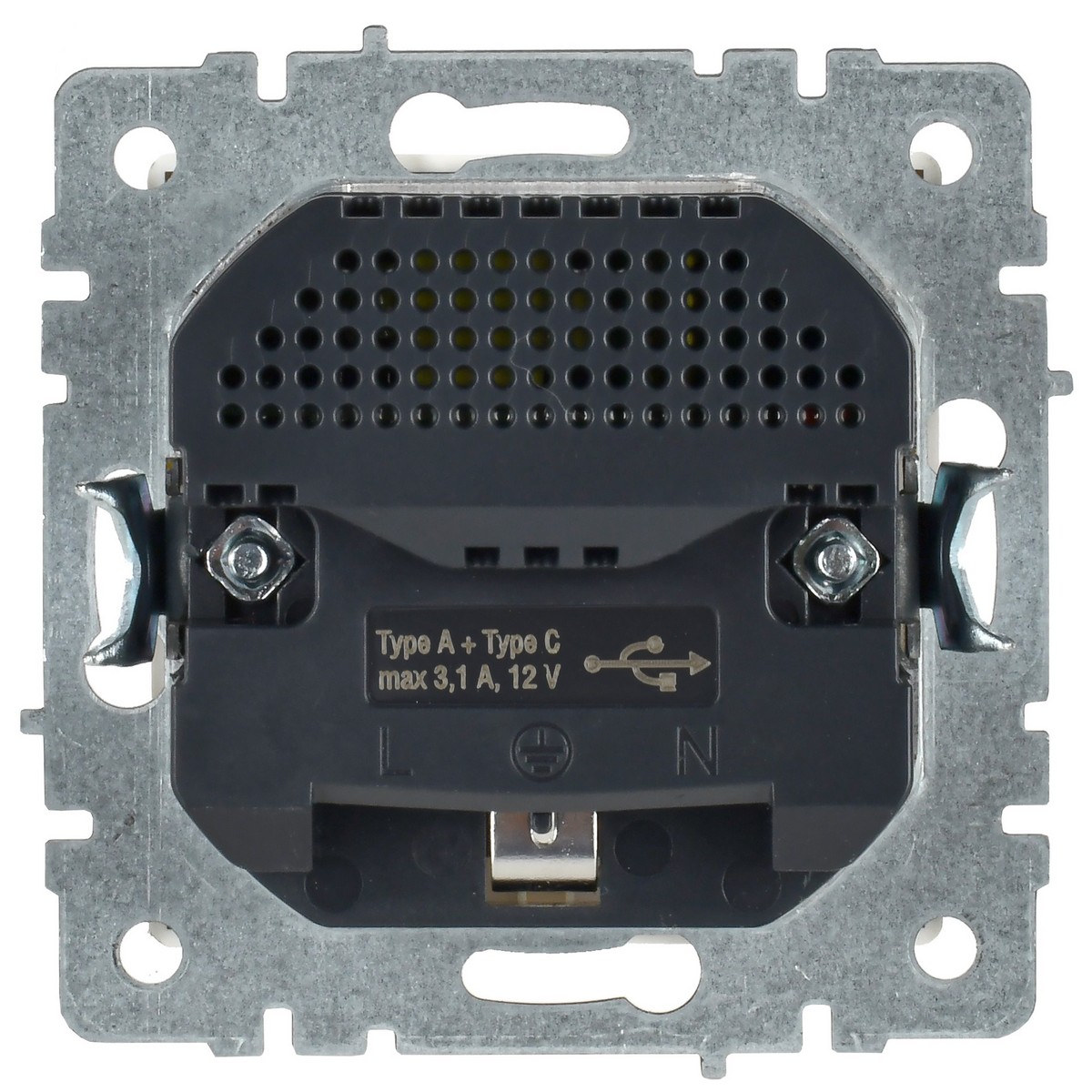 Розетка IEK BRITE с с/з и шторками 16А с USB A+C 18Вт РЮш11-1-БрБ белый BR-R14-16-U22-018-K01