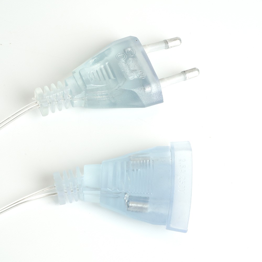 Светодиодная гирлянда Feron CL29 бахрома Звезды 3*1м + 3м 230V 5000K статичная c питанием от сети прозрачный шнур 48614