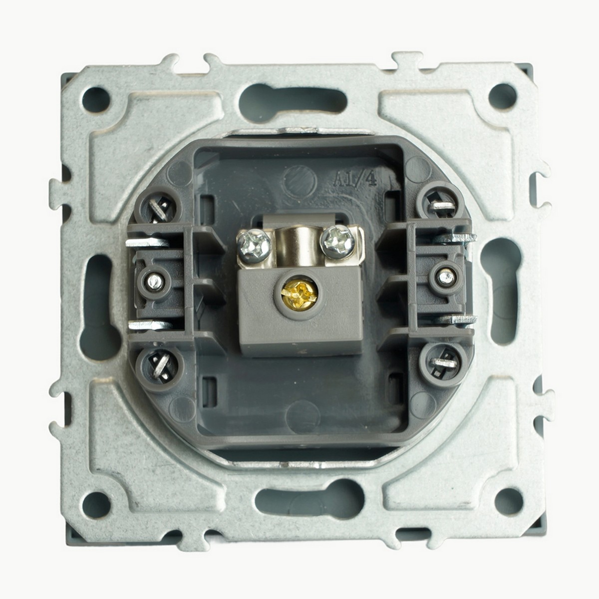 Эмили - Розетки и выключатели Stekker Розетка телевизионная 1-ая STEKKER Эмили RST00-5108-10 75 Ом 5-862МГц  платиново-серый soft touch 49953