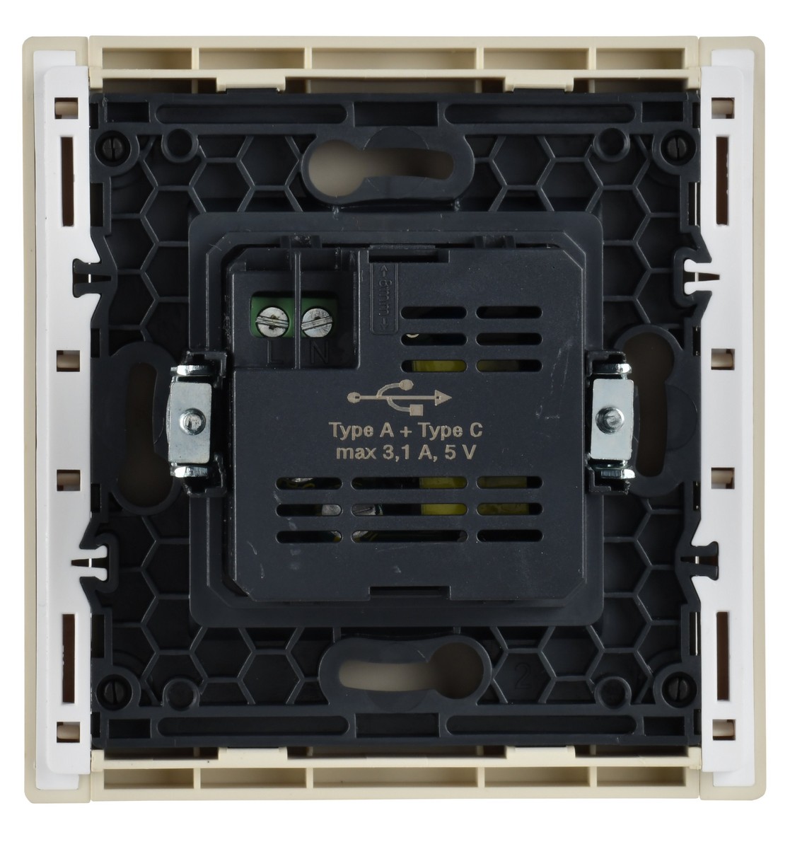 IEK FORTE&PIANO Ваниль Розетка IEK FORTE&PIANO Ваниль USB A+C 3,1А FP450