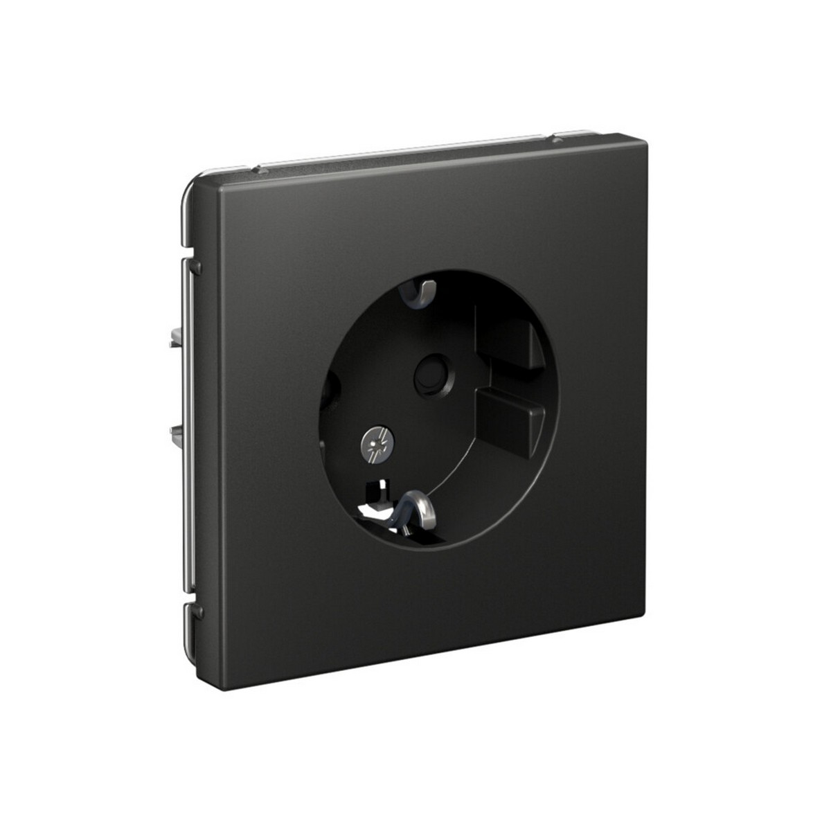 ArtGallery Базальт Розетка Systeme Electric ArtGallery Базальт с заземлением со шторками 16А GAL001445