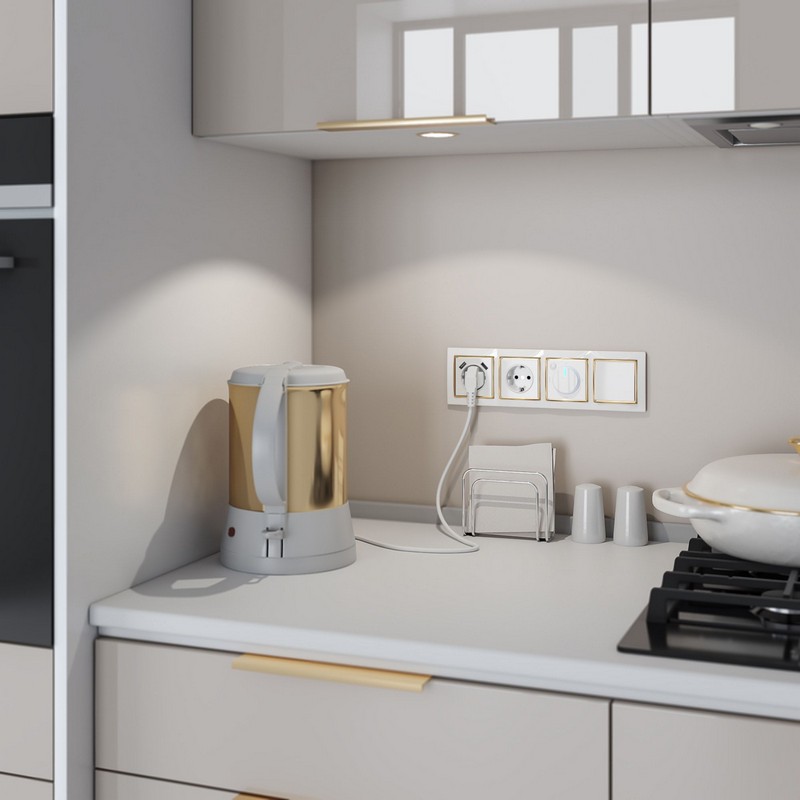 Рамки Werkel Snabb Рамка Werkel Snabb на 4 поста (белый/золото) W0041933