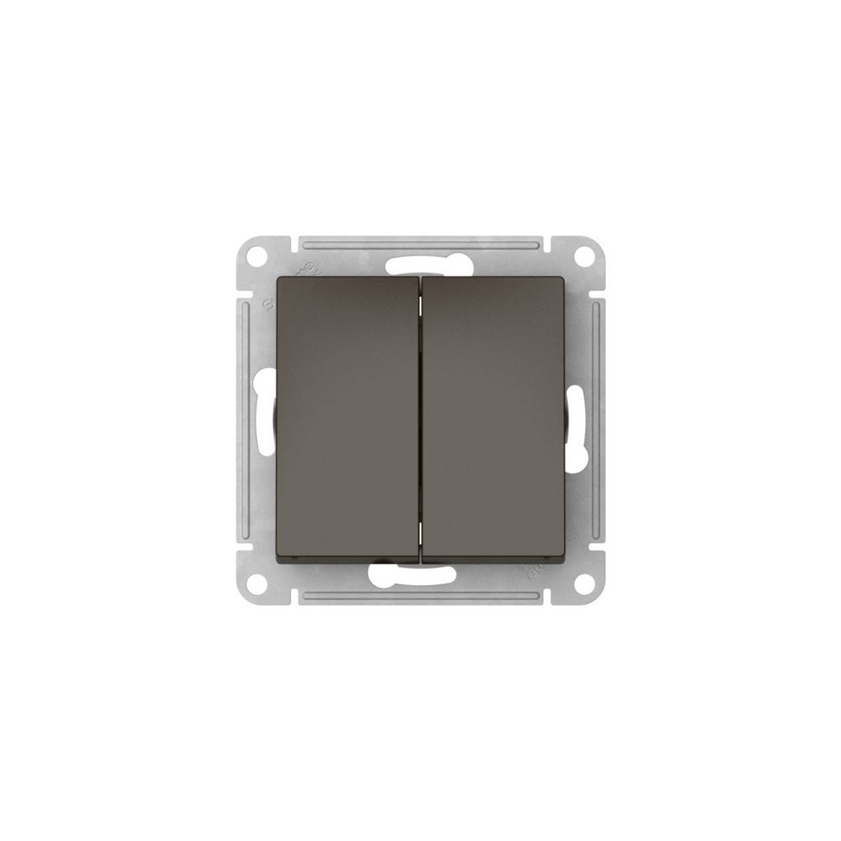 AtlasDesign Мокко Выключатель Systeme Electric AtlasDesign Мокко 2-клавишный быстрозажим. клем.