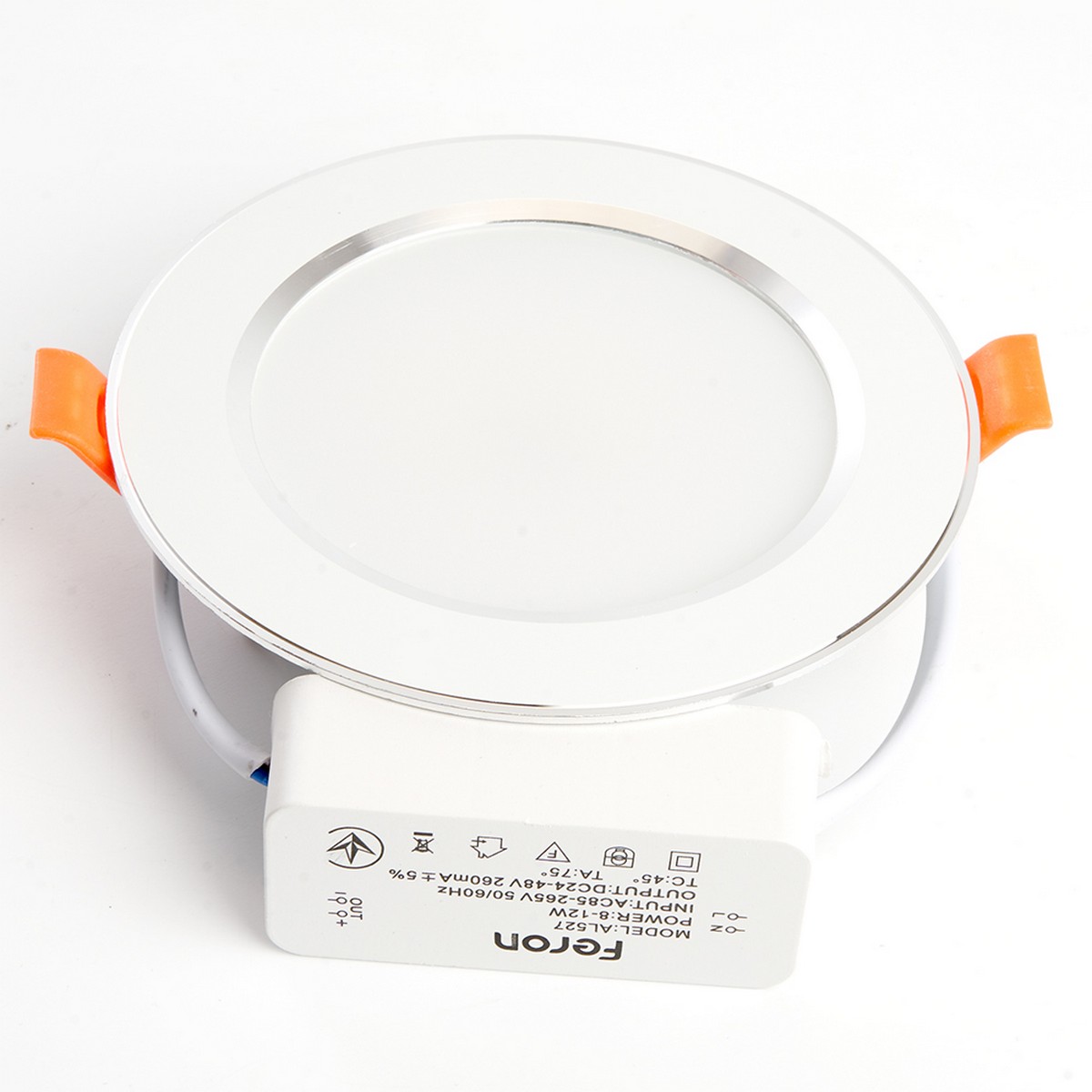 Встраиваемые светодиодные светильники Светильник встраиваемый светодиодный Feron AL1527 9W 4500K белый 41196 