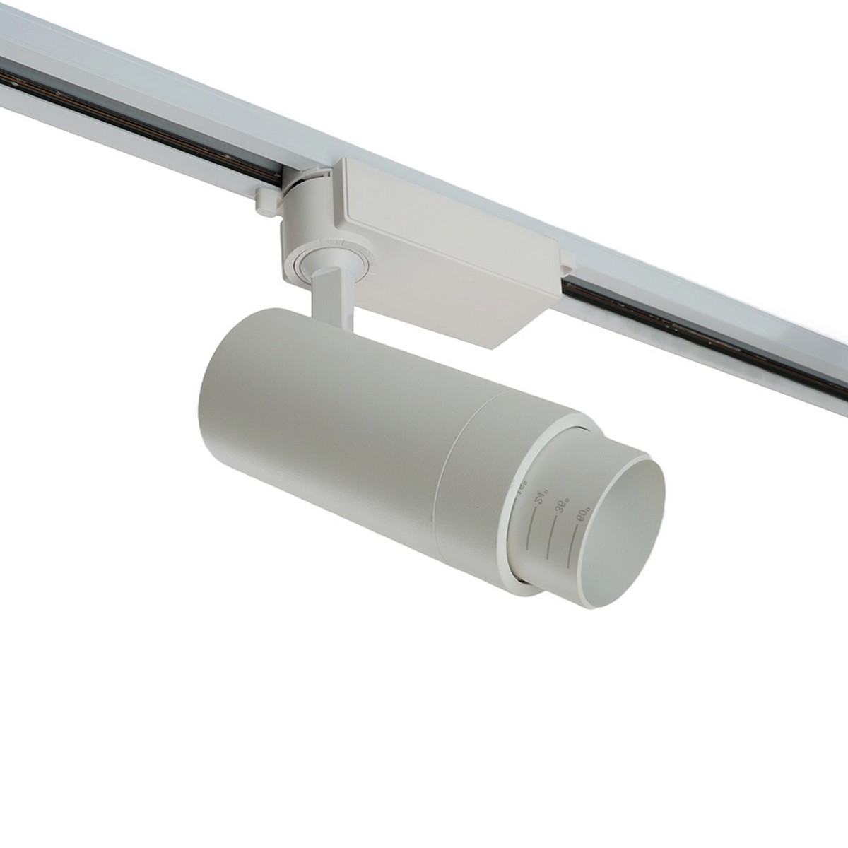 Трековые светодиодные светильники Светодиодный светильник Feron AL137 трековый 20W 4000K белый изменяемый угол освещения 15-60 град 51175 