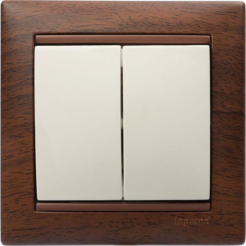 Legrand Valena Classic Кремовый Выключатель Legrand Valena Крем 2-клавишный 774305