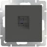 Werkel Серо-коричневый механизмы Розетка Ethernet Werkel RJ-45 серо-коричневая W1181007