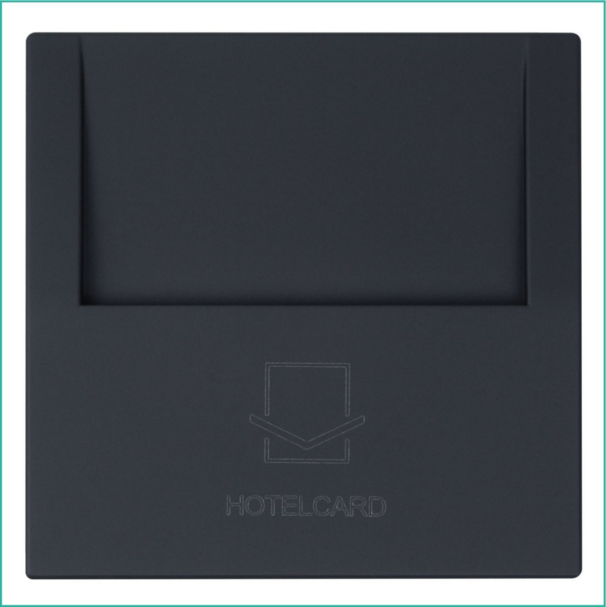 JASMART FD - розетки и выключатели Отельный карточный выключатель JASMART FD Черный матовый (soft touch) 6209PBM