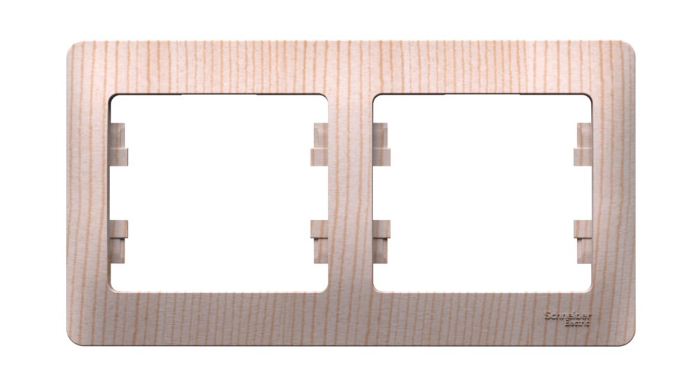 Glossa Сосна Рамка Systeme Electric Glossa Сосна 2-ая, горизонтальная GSL001502