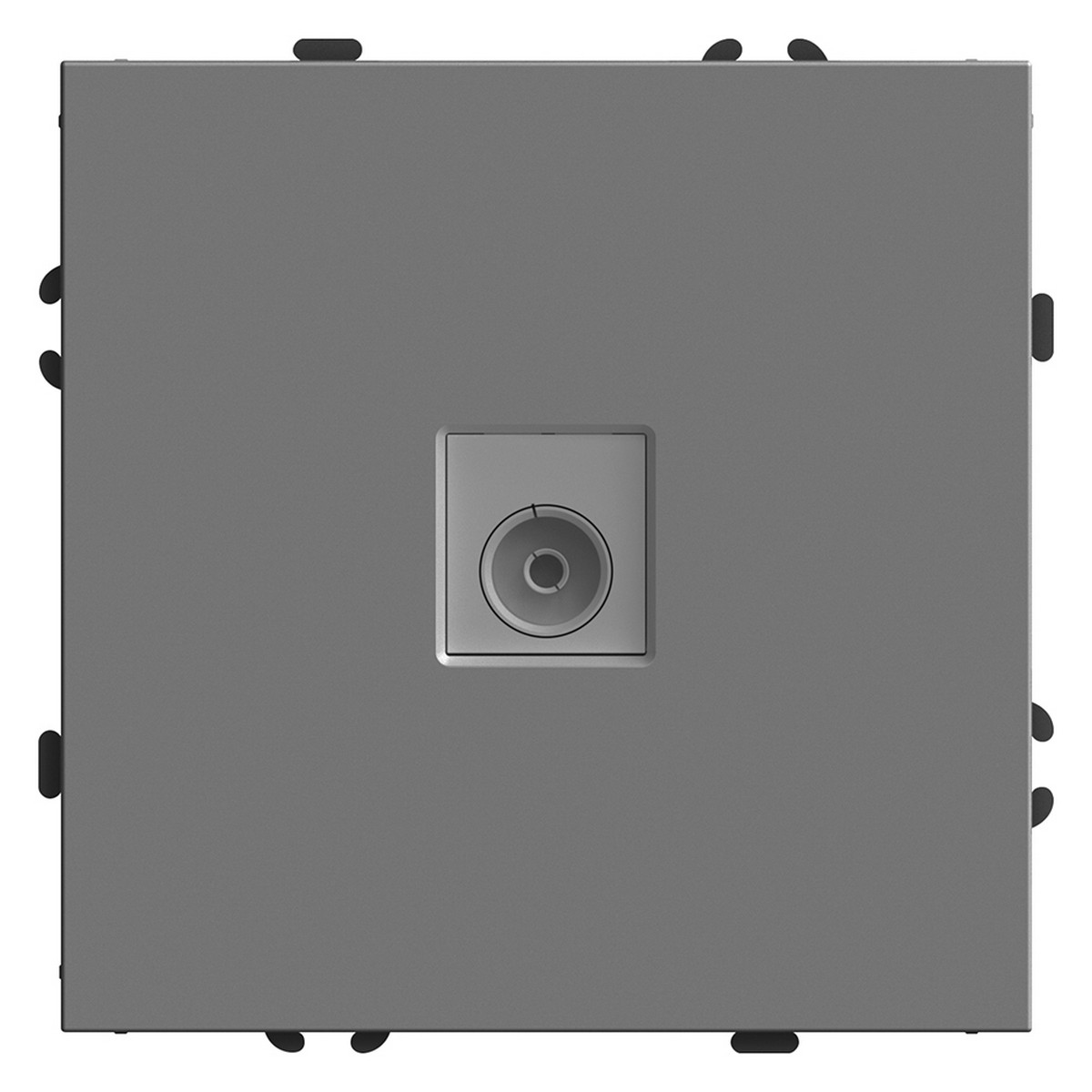 Эмили - Розетки и выключатели Stekker Розетка телевизионная 1-ая STEKKER Эмили RST00-5108-10 75 Ом 5-862МГц  платиново-серый soft touch 49953