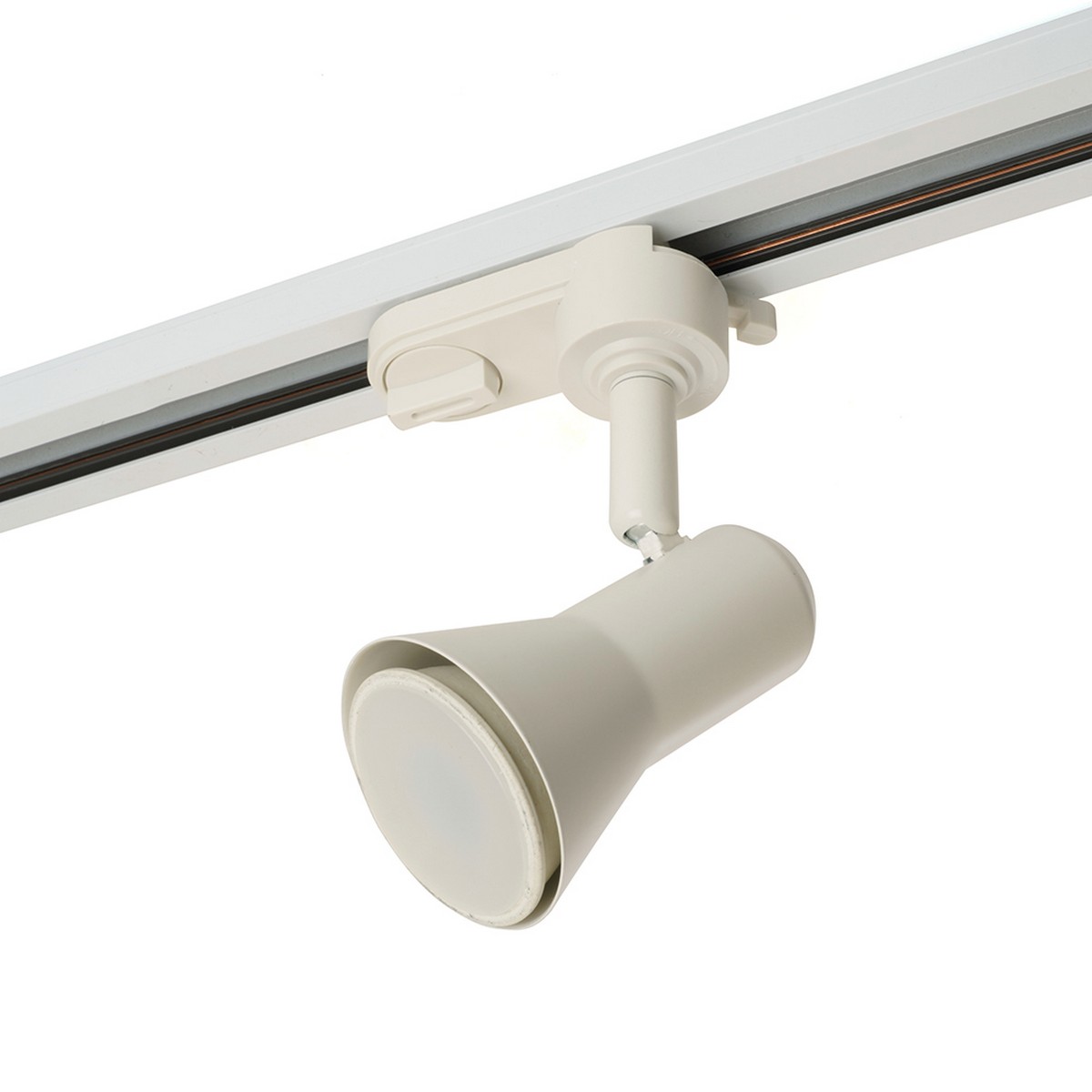 Трековые светодиодные светильники Светильник Feron AL187 трековый под лампу GU10 белый 48704 