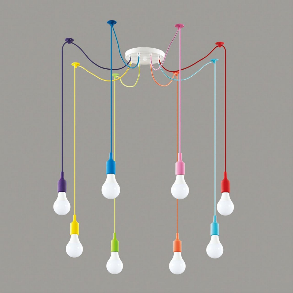 Подвесные светодиодные светильники Светильник подвесной "паук" LUMION 3719/8 LOTTE 