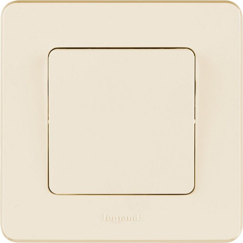 Legrand Inspiria Слоновая кость Выключатель Legrand INSPIRIA Слоновая кость одноклавишный 10 AX 250 В 673601
