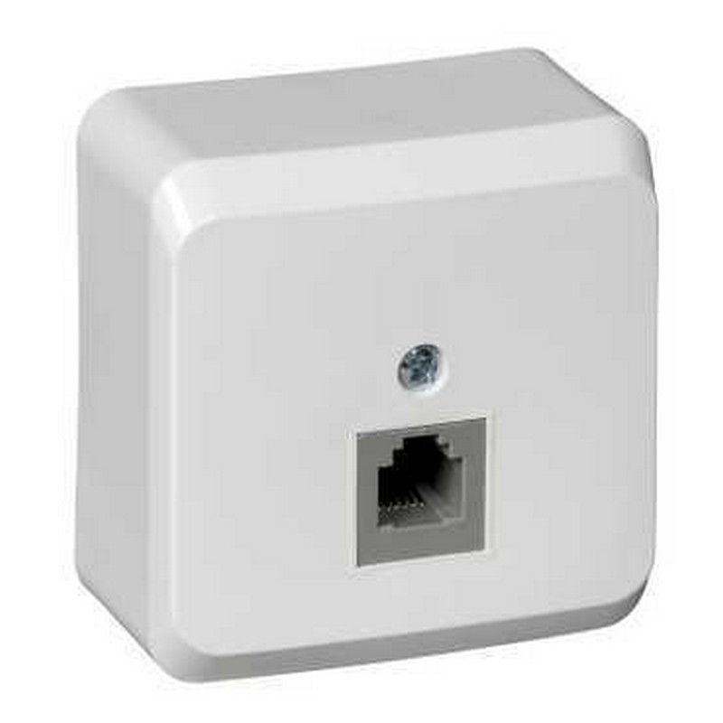 Этюд Кремовый Розетка телефонная Schneider Electric Этюд наружный Бежевый 1-ая TELA-001K