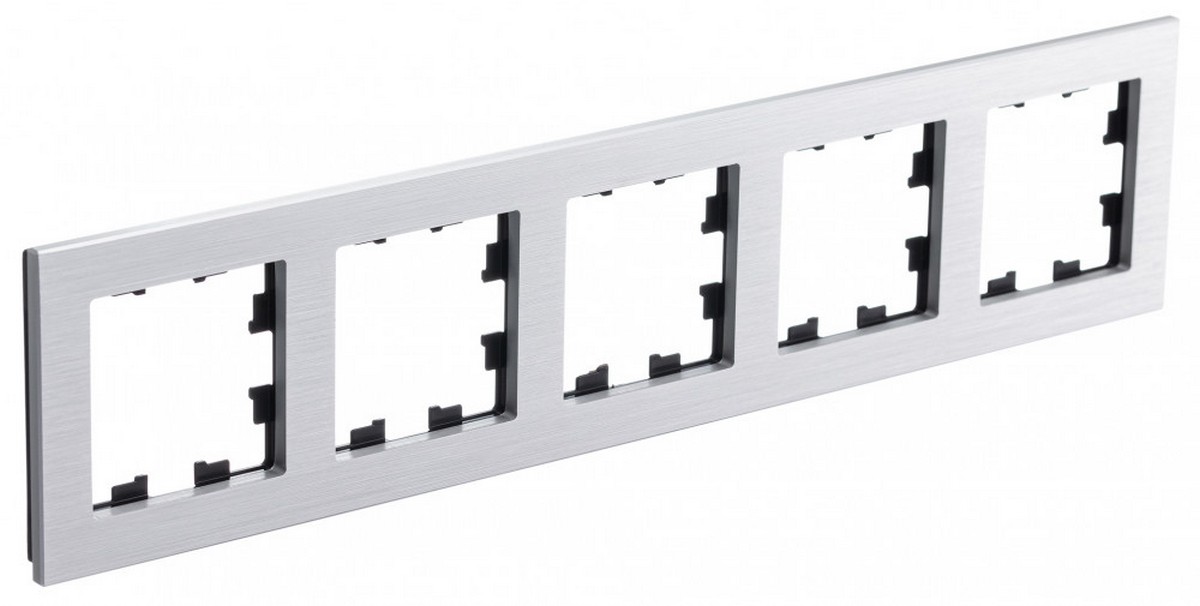 AtlasDesign Рамки Nature Рамка Systeme Electric AtlasDesign Nature Металл серебро 5-ая универсальная ATN312105