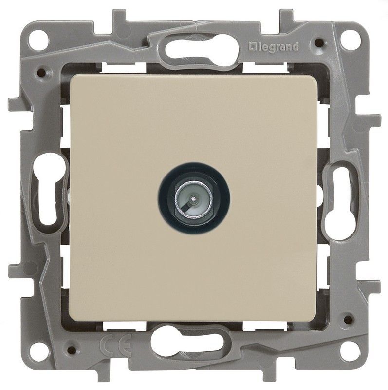 Legrand Etika Слоновая кость Розетка TVоконечная Legrand Etika слоновая кость 672365