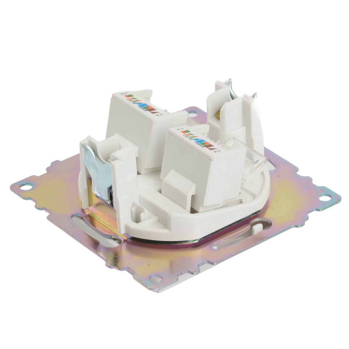 Катрин - Розетки и выключатели Stekker Розетка компьютерная 2-местная RJ-45 STEKKER GLS00-7109-01 Катрин белый 50003