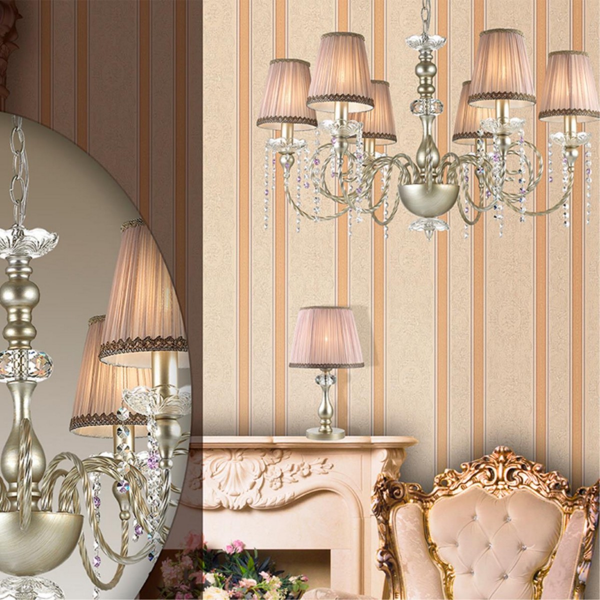 Настольные лампы Настольная лампа ODEON LIGHT 3390/1T AURELIA 