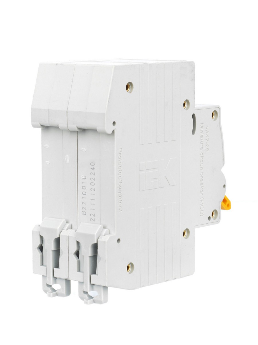 2 полюсные (двухполюсные) Автоматический выключатель IEK KARAT ВА47-29 2Р 40А 4,5кА х-ка С MVA20-2-040-C 