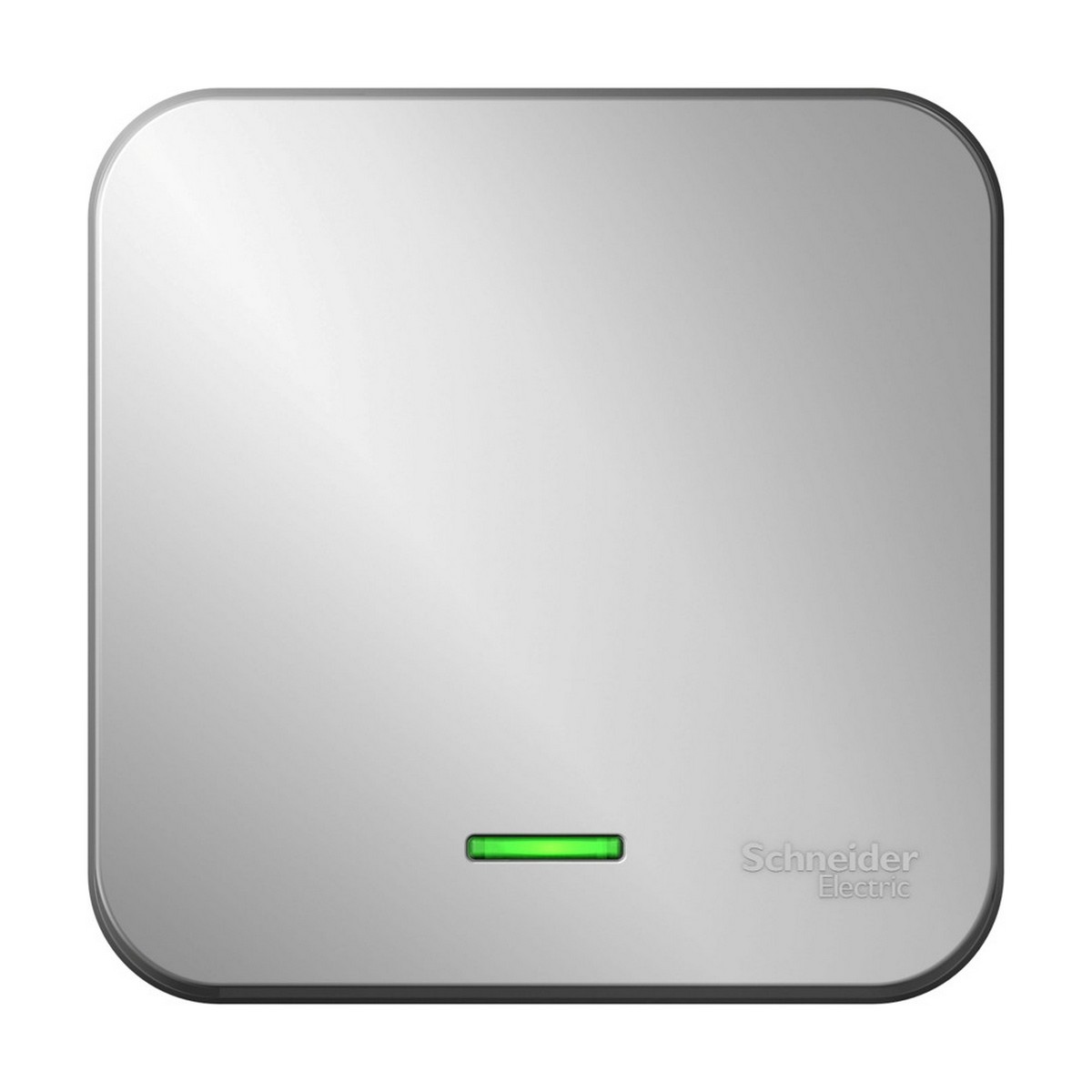 Blanca алюминий розетки и выключатели Переключатель SE Blanca 1-клавишный Алюминий наружный с подсветкой изолир. пластина BLNVA106113