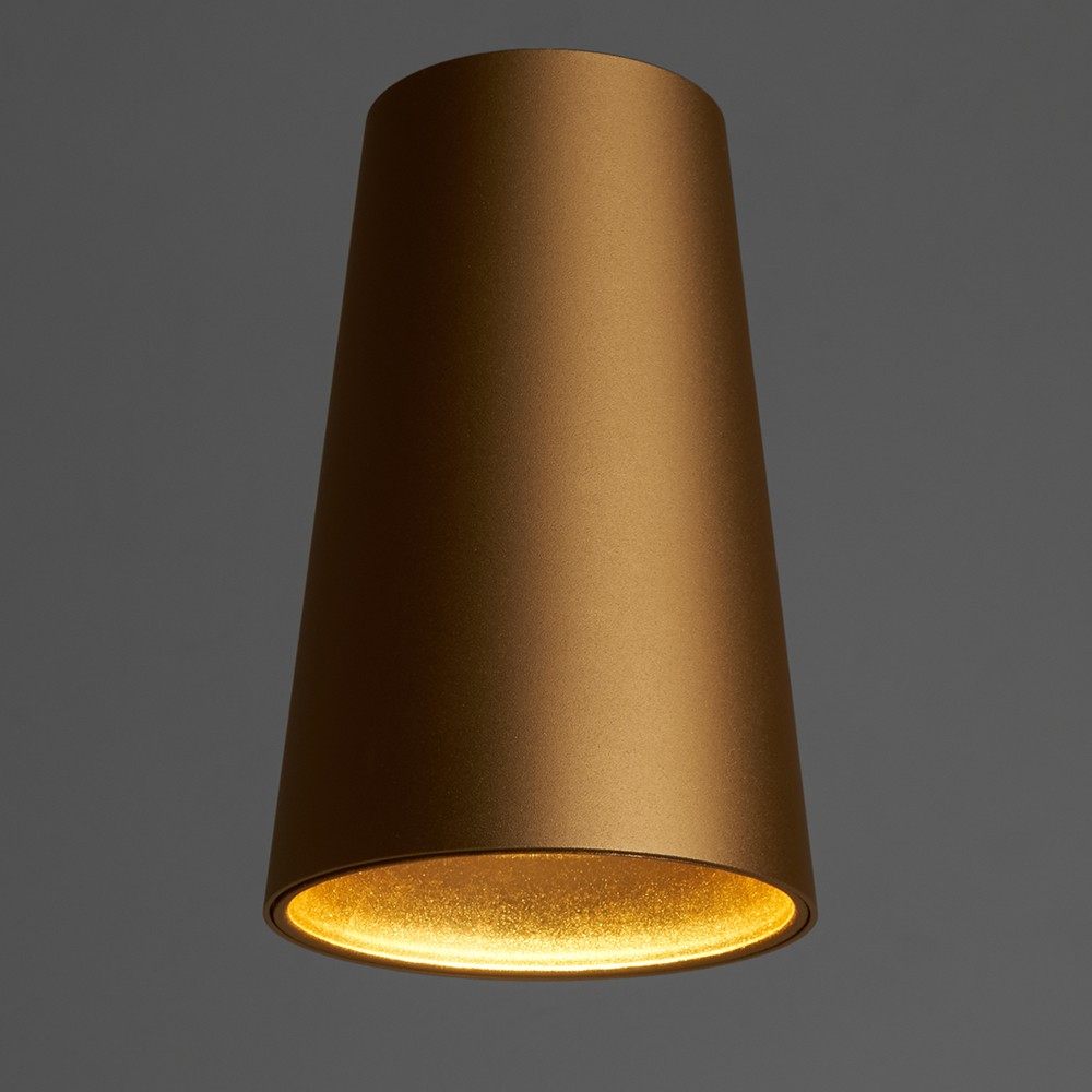 Светильники споты светодиодные Светильник спот потолочный Feron ML185 Barrel BELL GU10 золото 48417 