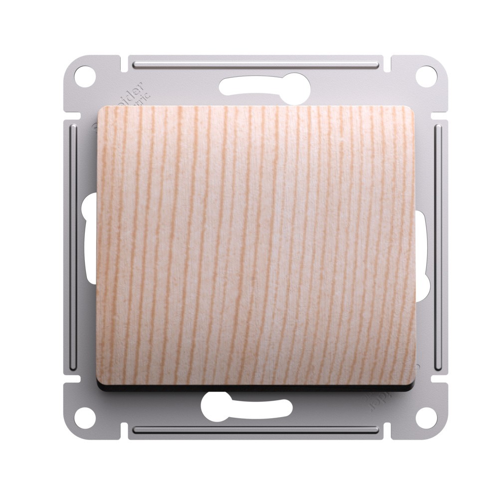 Glossa Сосна Выключатель Systeme Electric Glossa Сосна 1-клавишный, сх.1, 10АХ, GSL001511