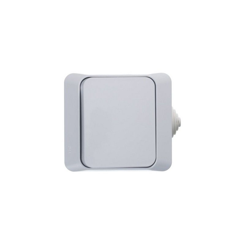 Этюд Белый Переключатель 1-клавишный Systeme Electric Этюд наружный Белый IP44 сх.6 BA10-046B