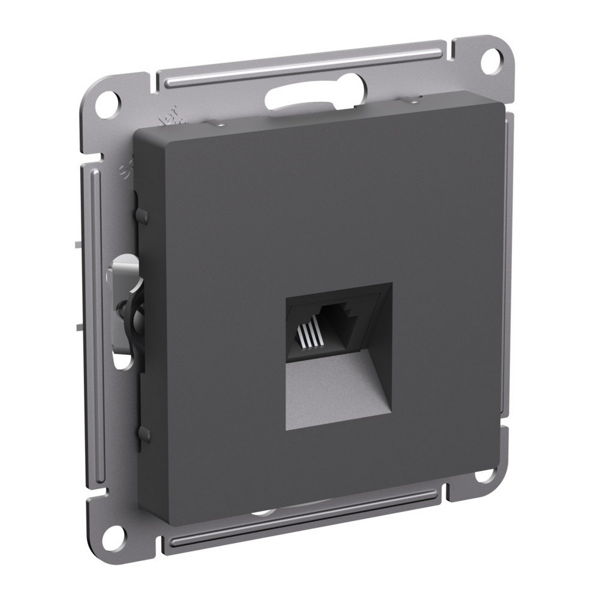 AtlasDesign Базальт Розетка Systeme Electric AtlasDesign Базальт телефонная RJ11, ATN001481