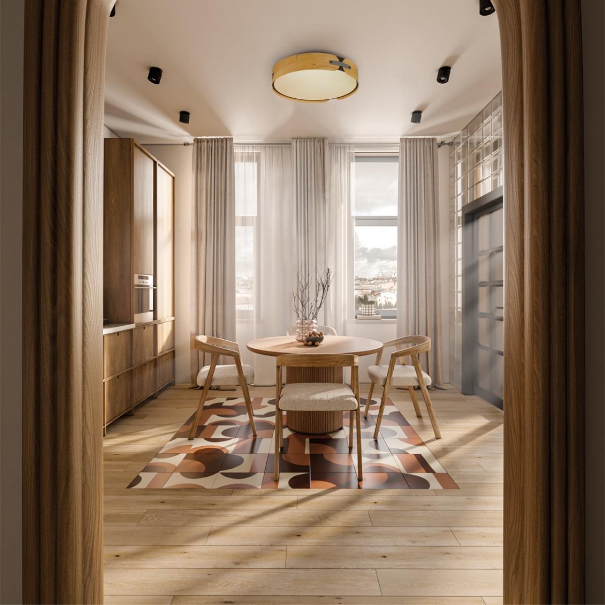 Управляемые светодиодные светильники и люстры Потолочный светильник СОНЕКС 7721/65L CORAGGIO 