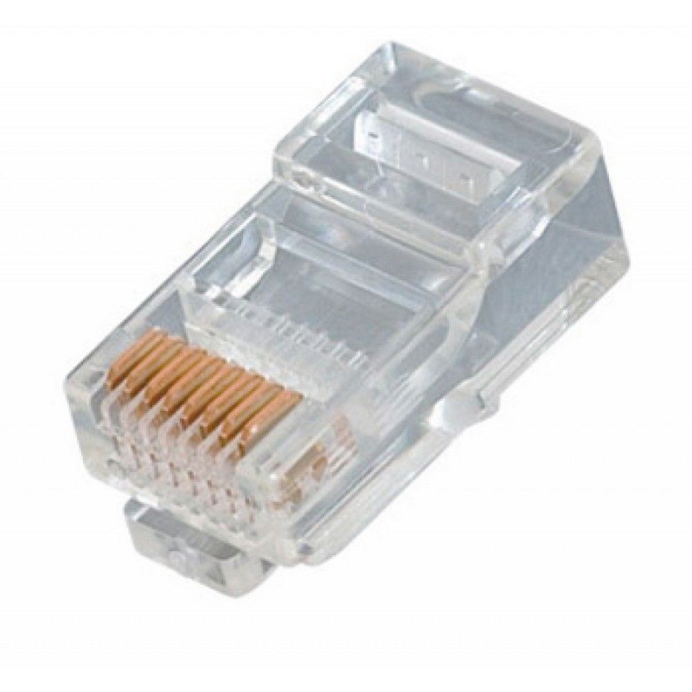 Коннектор RJ-45 на кабель витая пара 5-ая категория, 8p8c.