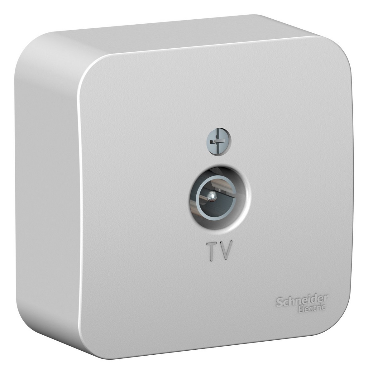 Blanca алюминий розетки и выключатели Розетка SE Blanca TV Алюминий наружный изолир. пластина BLNTA000013