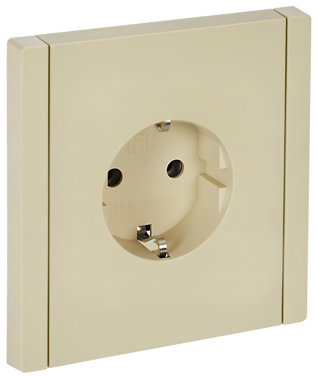 IEK FORTE&PIANO Ваниль Розетка IEK FORTE&PIANO Ваниль с/з винтовое крепление 16А FP416