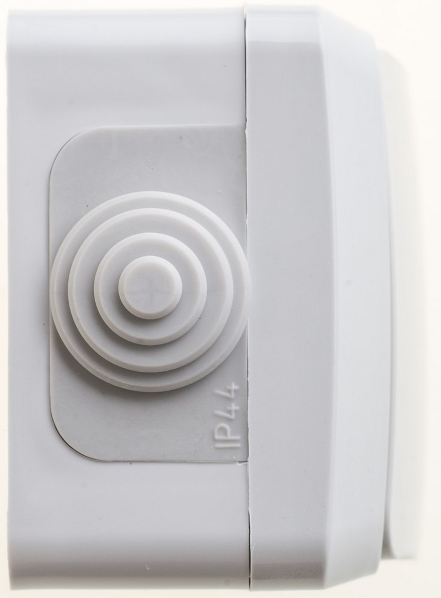 Этюд Серый Выключатель 1-клавишный Systeme Electric Этюд наружный Серый IP44 BA10-041C