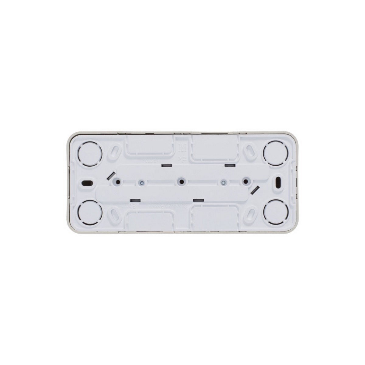 Blanca бежевые розетки и выключатели Розетка SE Blanca 3-ая Бежевый наружный б/з без шторок изолир. пластина BLNRA000317