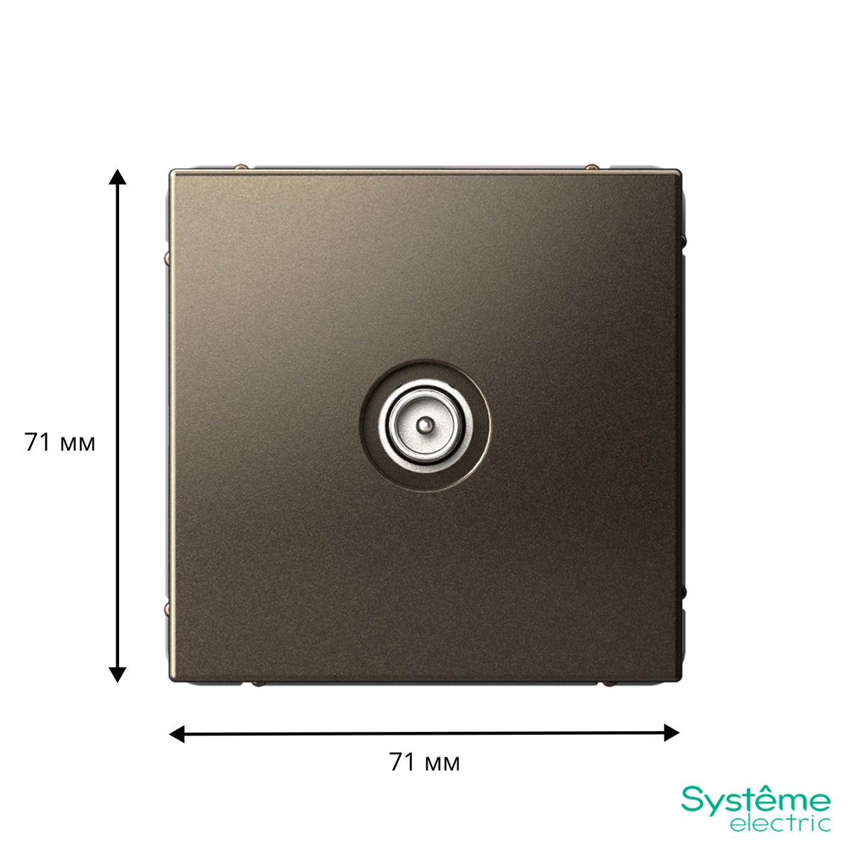 ArtGallery Мокко TV Розетка Systeme Electric ArtGallery Мокко оконечная 1DB GAL000691