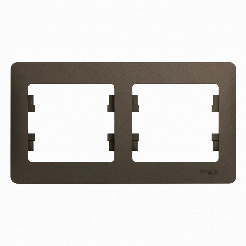 Glossa Шоколад Рамка Systeme Electric Glossa Шоколад 2-я, горизонтальная GSL000802