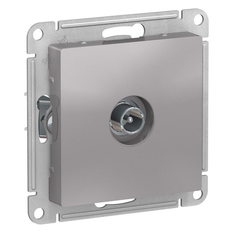 AtlasDesign Алюминий Розетка TV Systeme Electric AtlasDesign Алюминий проходная 4DB, ATN000392