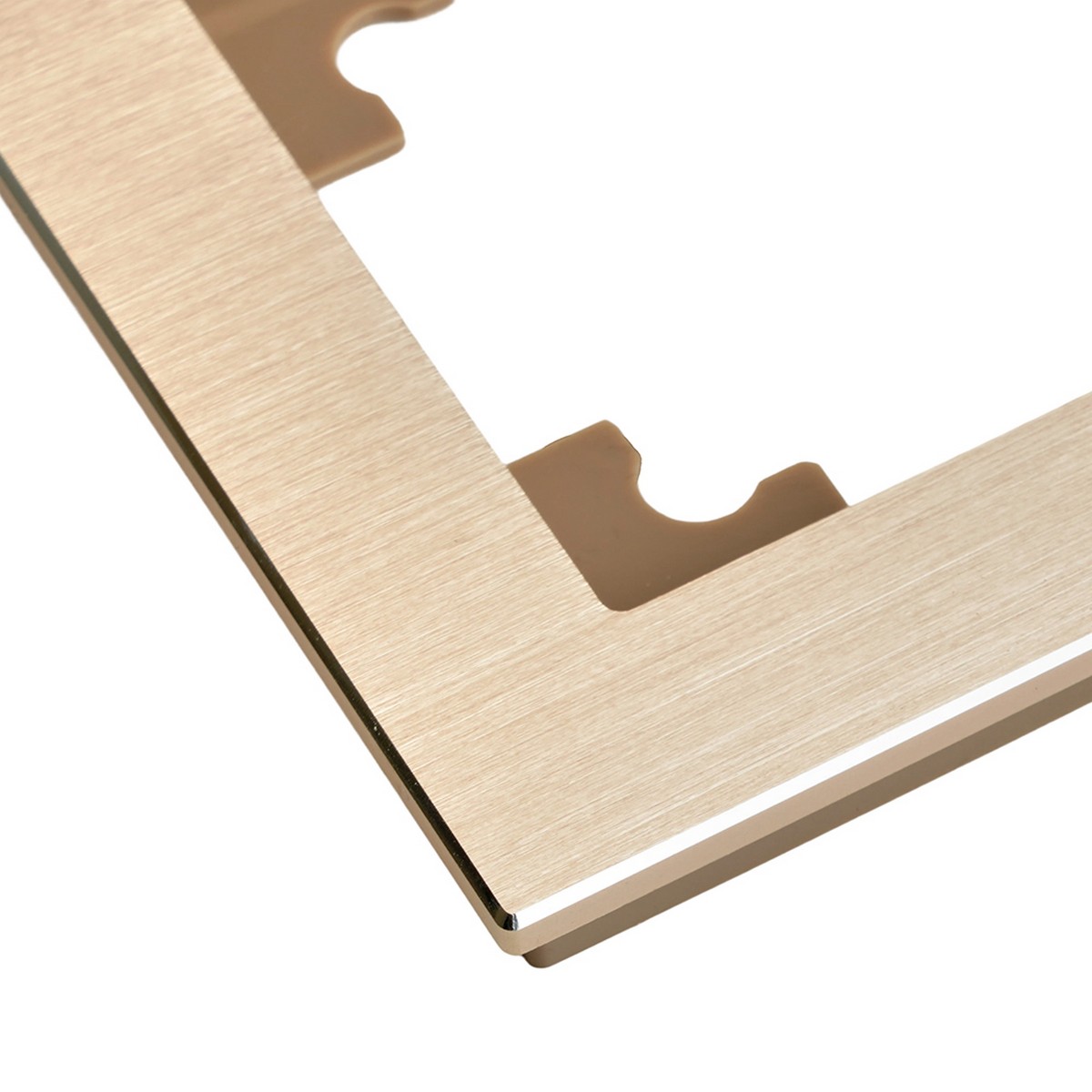 Катрин - Розетки и выключатели Stekker Рамка 3-местная металл STEKKER MFR00-7003-02 Катрин шампань 50018